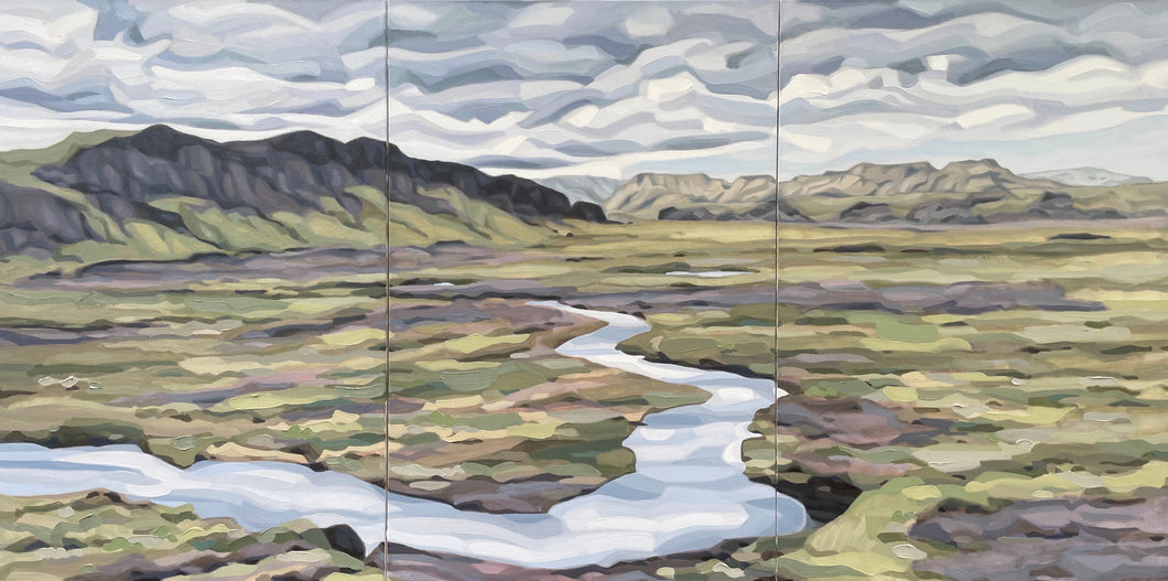 Nordic Invasion Triptych (Lupinus Nootkatensis)